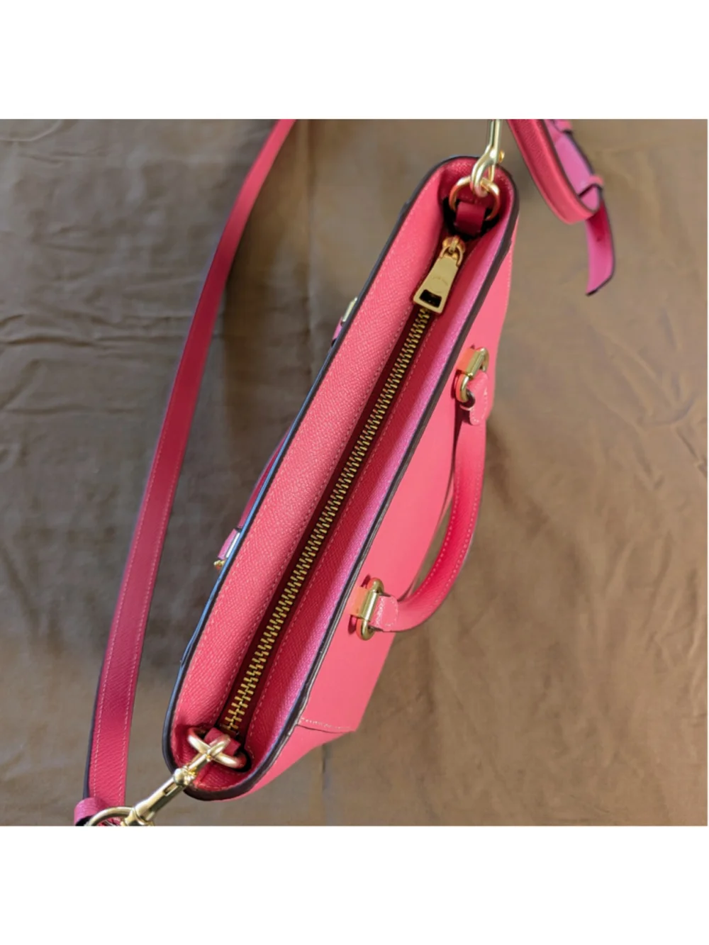Coach Alice Mini Tote Crossbody Watermelon Leather CA224 Top Handle Satchel Bag